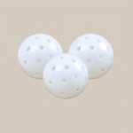 White Outdoor Pickleballs - Set of 3